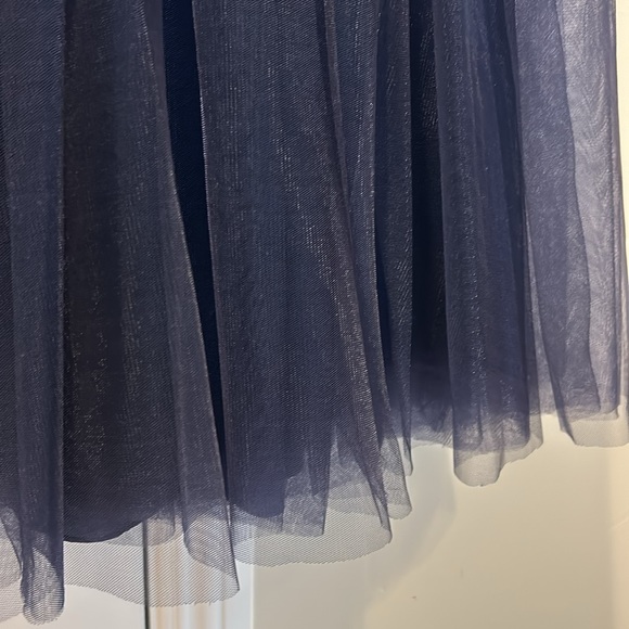 Mori Lee strapless formal gown in blue navy. Perfect condition. - Picture 11 of 14